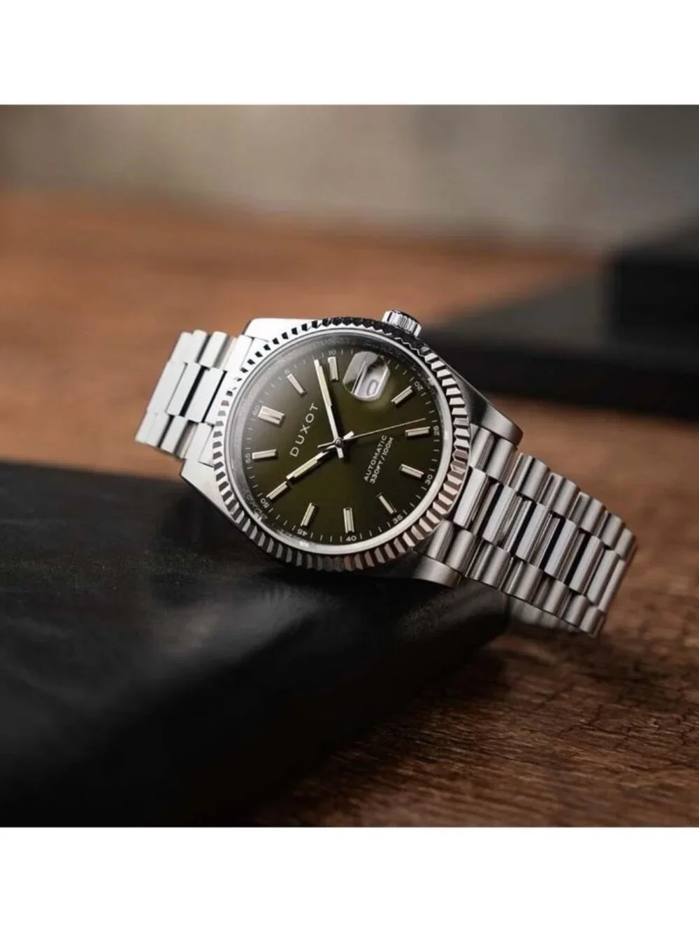 NWT Duxot Marcel Automatic Green Dial Men's Watch